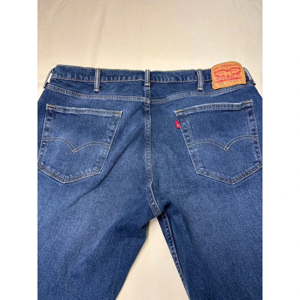 Levi Strauss & Co‎ 559 Relaxed Fit Jeans Dark Wash W38 L34 Mens Denim